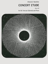 CONCERT ETUDE OP 49 CORNET/TRUMPET cover